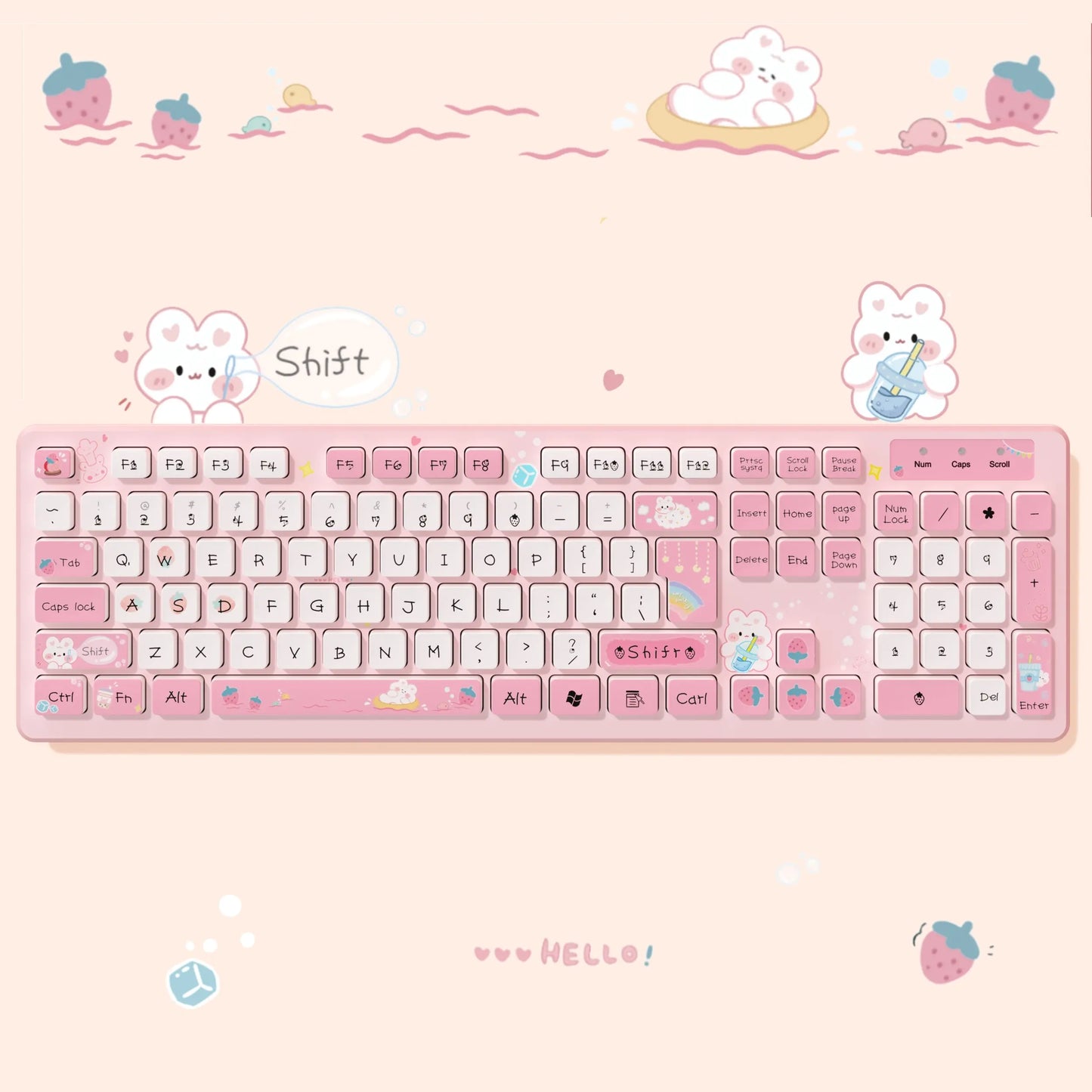 Wired Keyboard with Mute Click