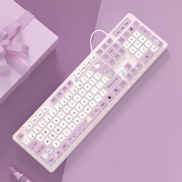 Wired Keyboard with Mute Click