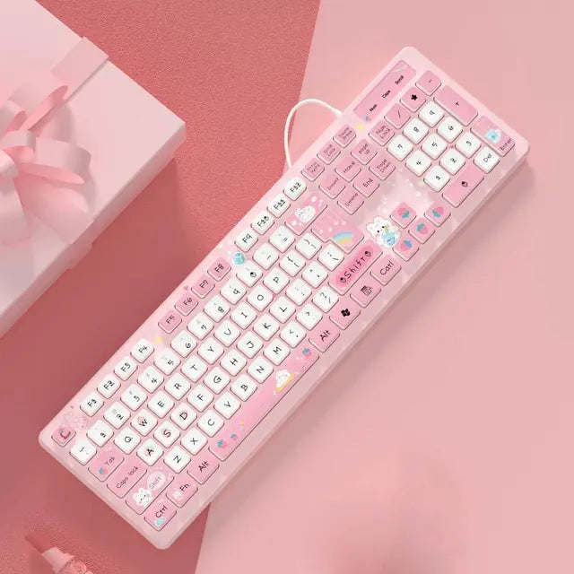 Wired Keyboard with Mute Click