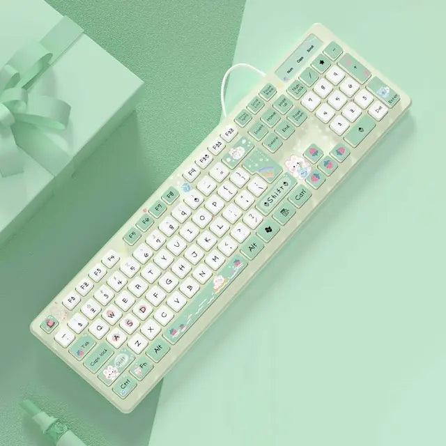 Wired Keyboard with Mute Click